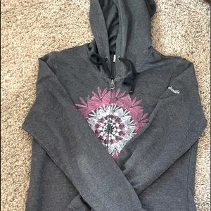 Columbia grey flower hoodie